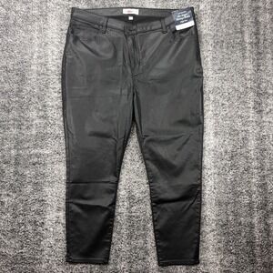 NEW Abercrombie & Fitch Size 35 Short Curve Love Super Skinny Ankle Black Pants